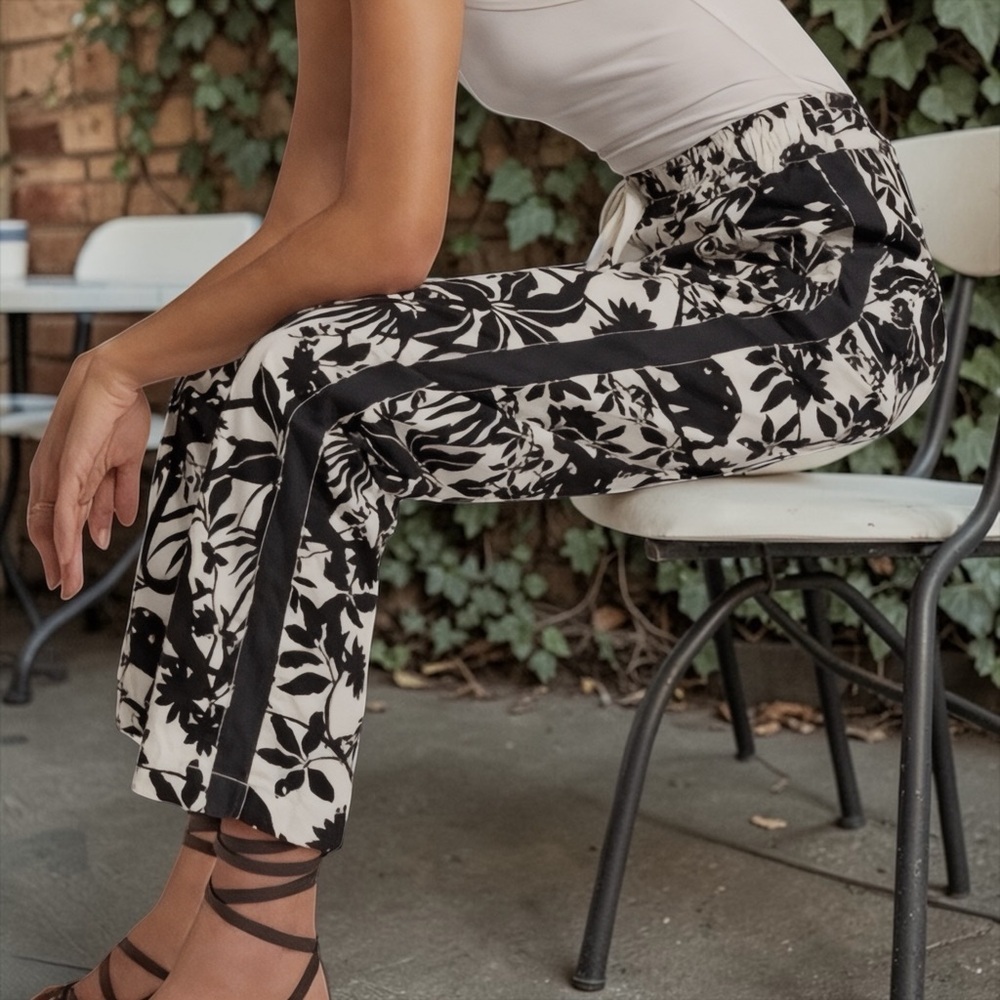 NWT Anthropologie Maeve Women’s Tenley Twill Cat Track Pants In Size Small